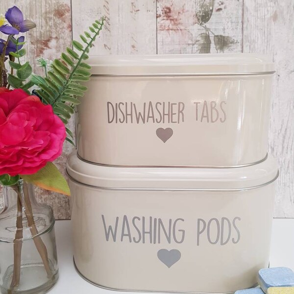 Dishwasher and Washing Pod Tins