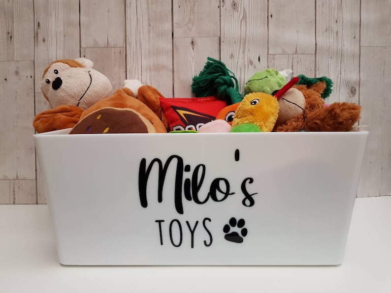 Personalised Dog Toy Storage Box Etsy UK