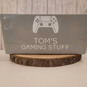 Personalised Gaming Storage Box for girls or boys Gamers Box Gaming Stuff Choice of controller image 7