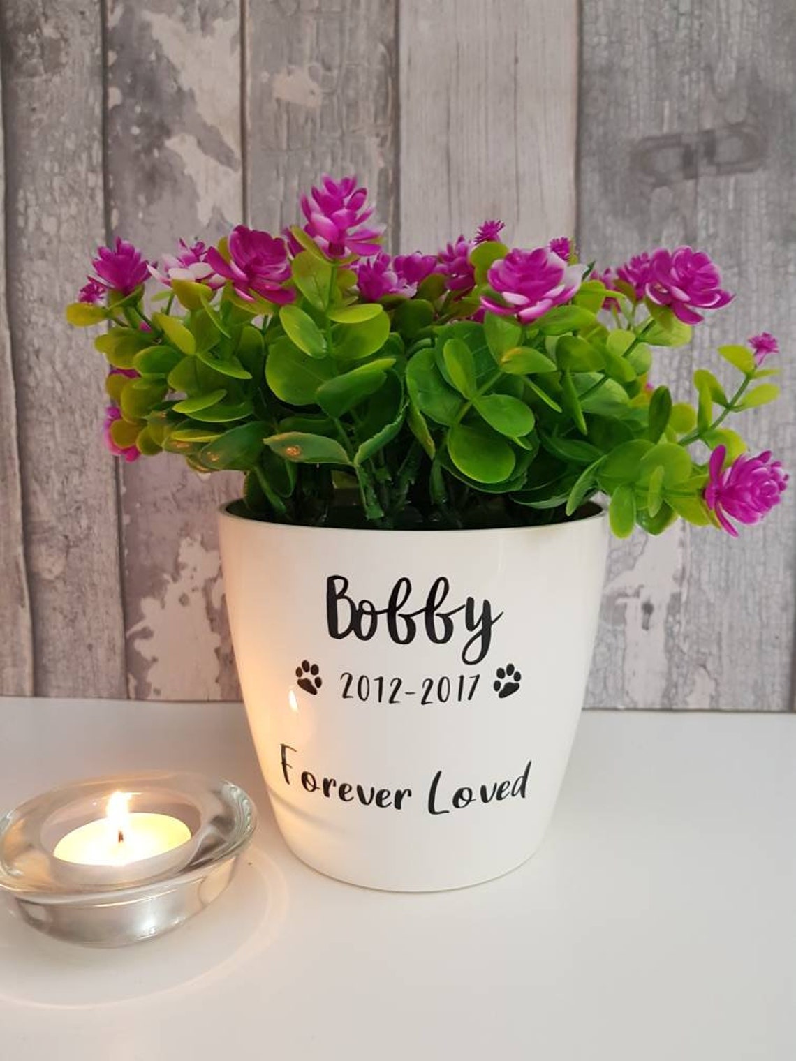 Personalised Dog Memorial Plant Pot Etsy