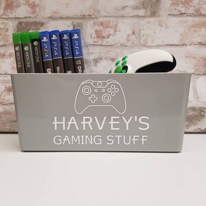 Personalised Gaming Storage Box for girls or boys Gamers Box Gaming Stuff Choice of controller image 2