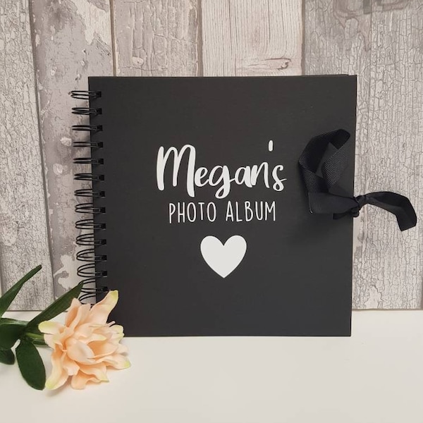 Personalised Scrapbook Photo Album with heart 8x8