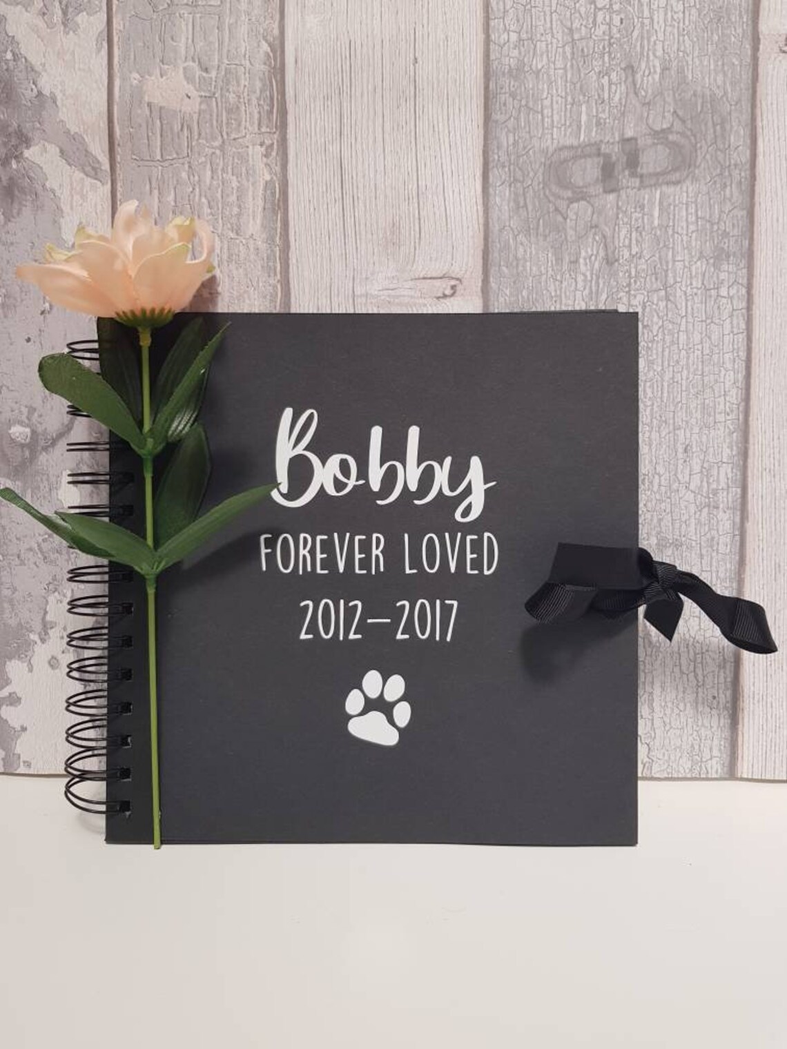 Personalised Scrapbook Photo Album Dog Memorial 8x8 Etsy