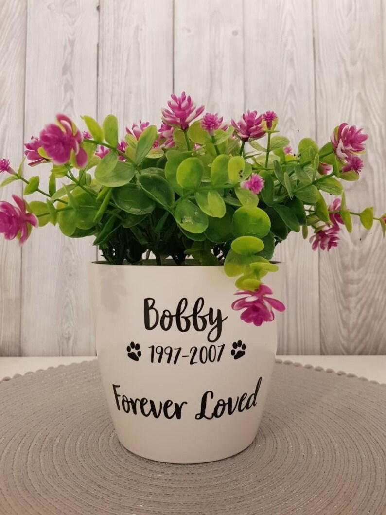 Personalised Dog Memorial Plant Pot Etsy
