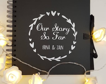 Personalised Scrapbook Photo Album for Couples Anniversary Valentine's