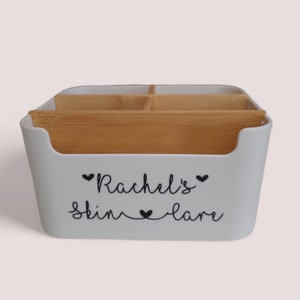 Personalised Make Up Organiser | Skin Care Organiser | Beauty Organiser | Make up Box