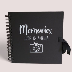 Álbum de fotos personalizado para parejas y amigos (8x8) con caja de regalo opcional, caja de recuerdos, álbum de recortes para parejas, álbum de recortes DIY.
