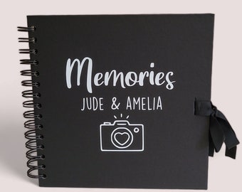 Personalised Scrapbook Photo Album For Couples, Friends 8x8 With Optional Gift Box | Valentines Gift | Anniversary Gift | Couples Scrapbook