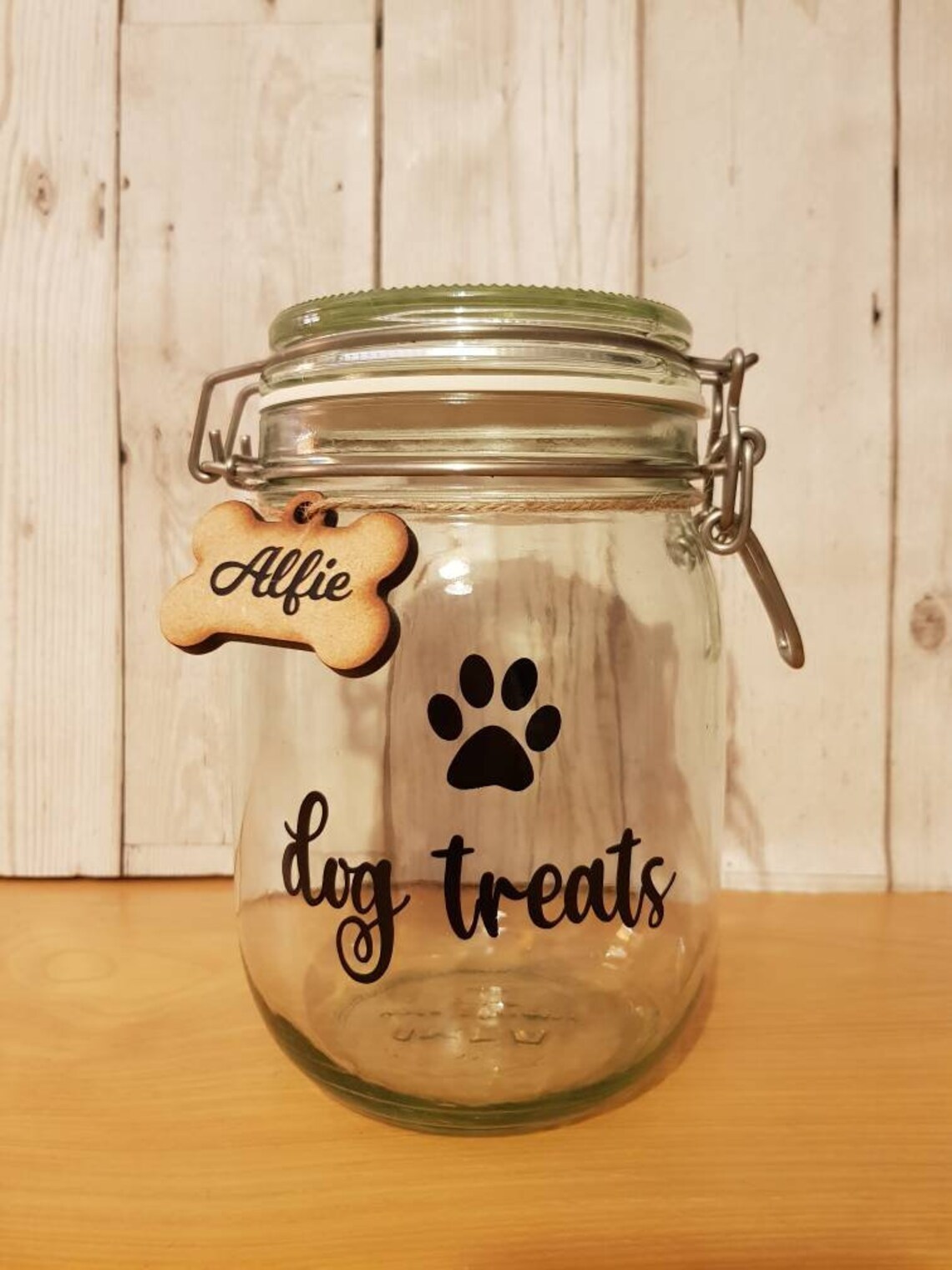 Personalised Dog Treat Jar | Etsy