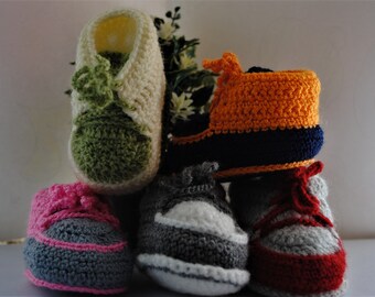 Hand Knitted Baby Shoes