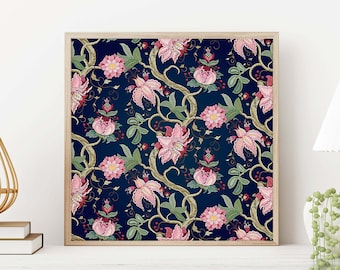 Tree of Life Floral Print, Indian Folk Art (Digital Download)