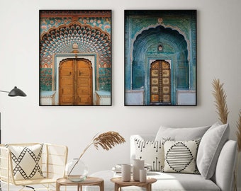 Jaipur Palace Door Print Set, Indian Royal Gallery Wall (Digital Download)