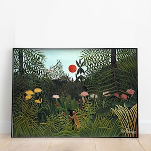 Vintage Forest Painting Art Print, Vintage Art Poster, Instant Digital Download, Poster, Wall Art, Paintings