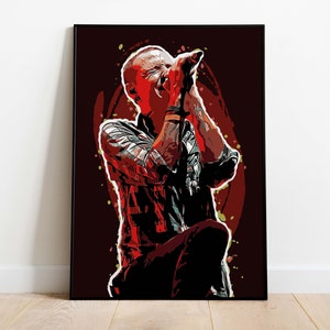 Chester Bennington Poster, Rock Music Geek Decor Poster, Digital Prints, Instant Download, Home Decor, Pop Art