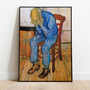 Van Gogh At Eternity's Gate, Van Gogh Wall Decor, Download Digital Download, Famous Art Prints, Exhibition Poster