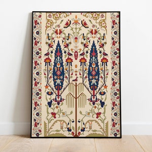 Vintage Indian Art, Floral & Nature Prints, Living Room decor, Printable, Indian Vintage, Palace Royal Painting, Poster, Wall Art,Paintings