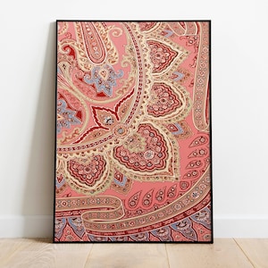 Paisley wall Art, india Prints, Home decor, Printable, Indian Vintage, Printables, Pichwai Painting, Poster, Wall Art, Paintings