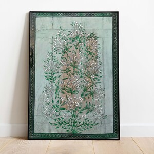 Indian Vintage Palace Art, Floral Prints, Living Room decor, Printable Poster, Wall Art, Paintings