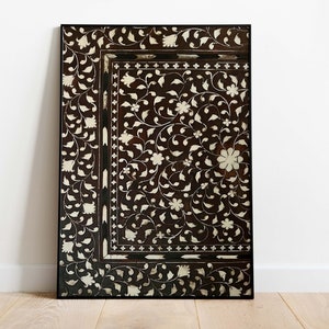 Vintage Islamische Inlay Floral Wand Kunst Print, Boho Home Decor (Digitaler Download)