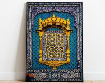 Pakistani Palace Wall Art, Vintage Royal Print (Digital Download)