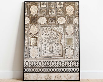 Sheesh Mahal Palace Print, Jaipur Indian Architecture (Digital Download)