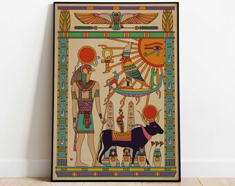 Vintage Egyptian Art Print, Historic Egypt Decor (Digital Download)