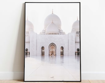 Lámina de la Mezquita Sheikh Zayed, Arte Mural Islámico (Descarga Digital)