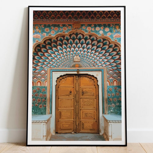 Indian Wall Art Jaipur Travel Poster Living Room Decor - Etsy