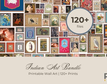 Indian Art Gallery Wall Print Set, Mughal Decor (Digital Download)