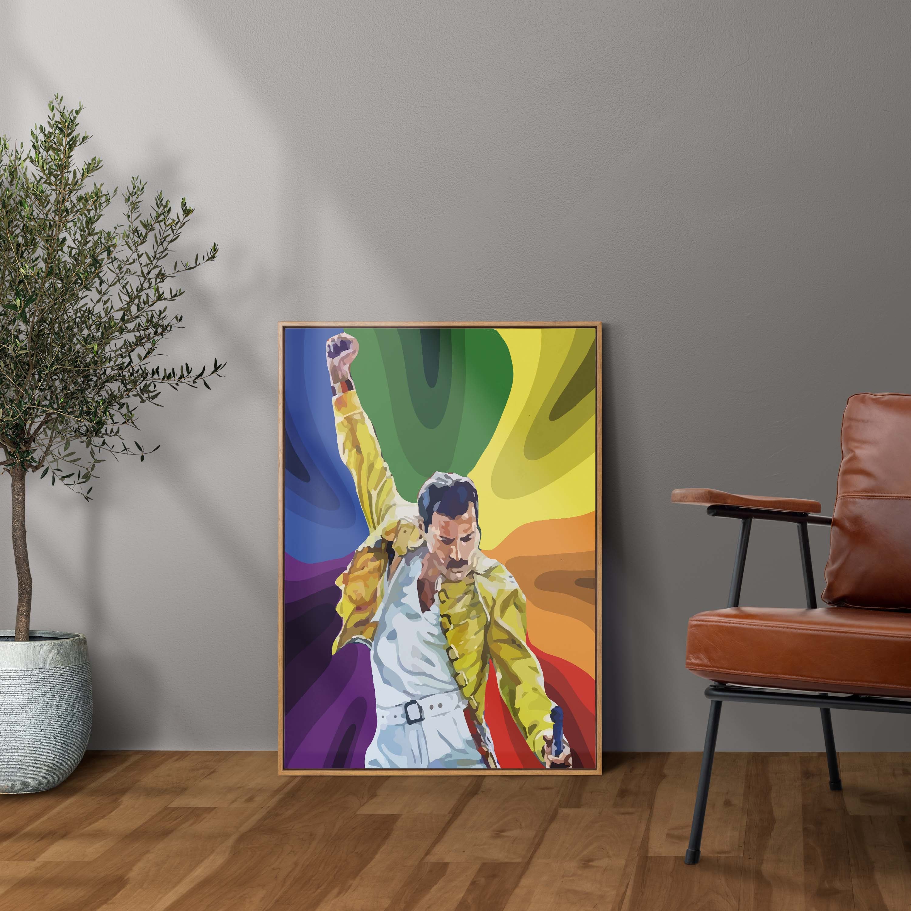 Queen Band Poster Freddie Mercury Poster Digital Prints Etsy