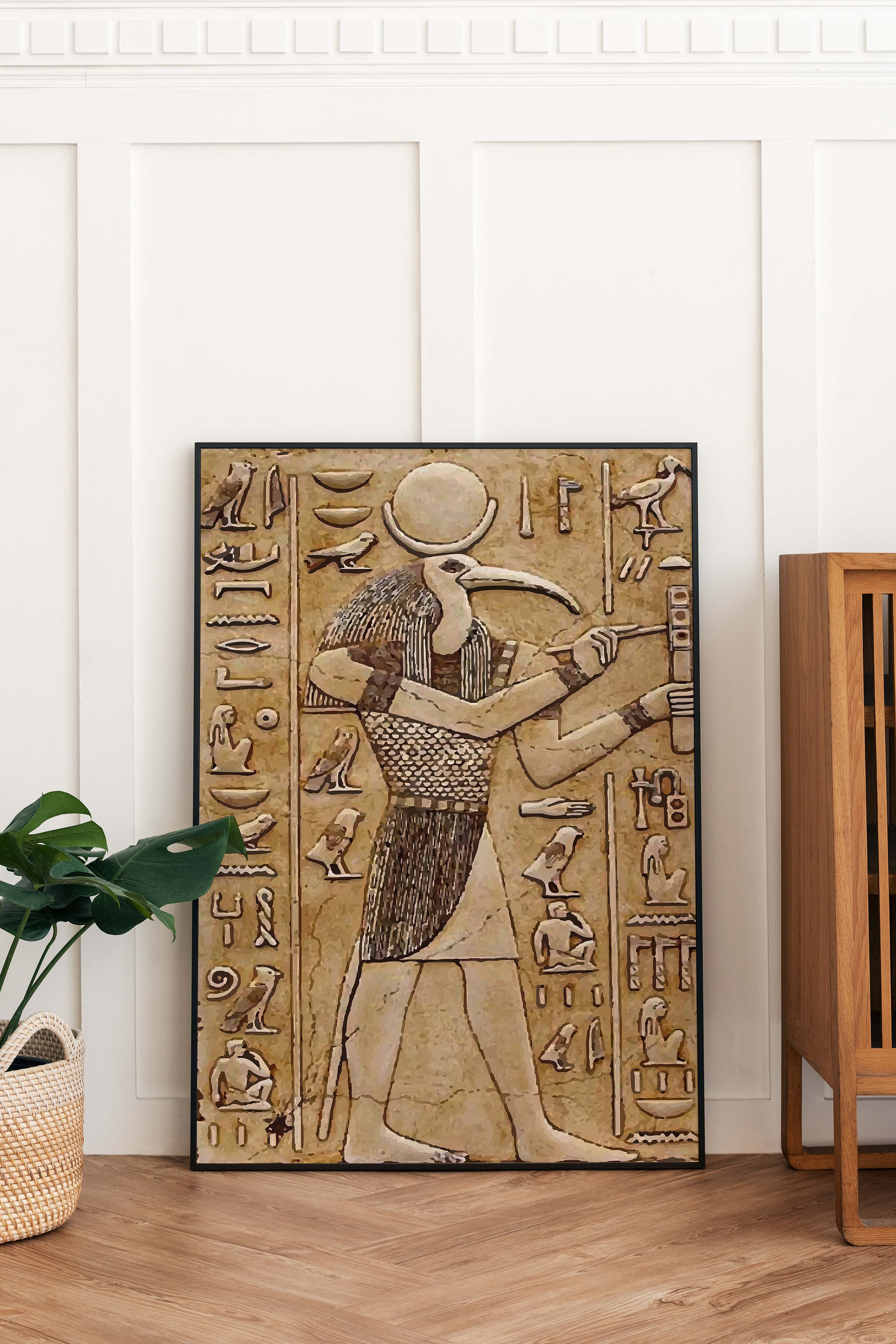 Egyptian Vintage Art Set Nefertiti Art Prints Egyptian Art Etsy