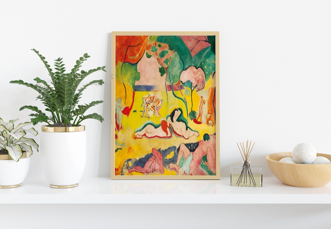 Henri Matisse Cartel Alegría de vivir Decoración de pared - Etsy España