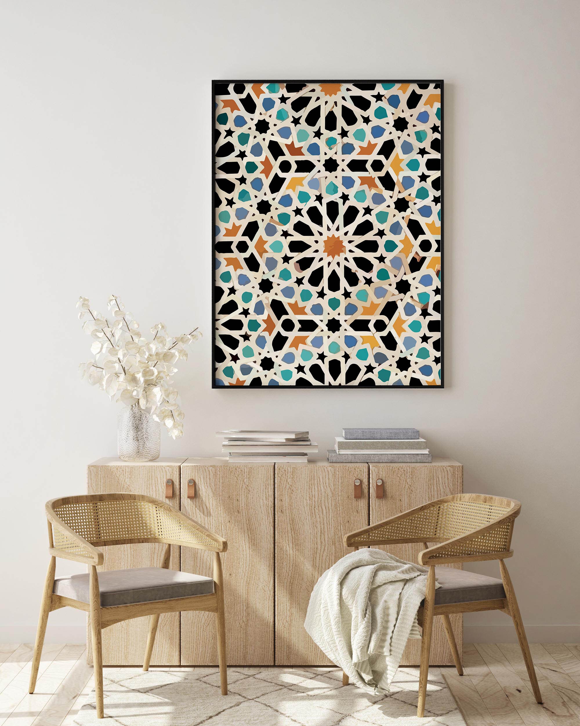 Islamic Wall Art Moroccan Wall Art Living Room Decor - Etsy