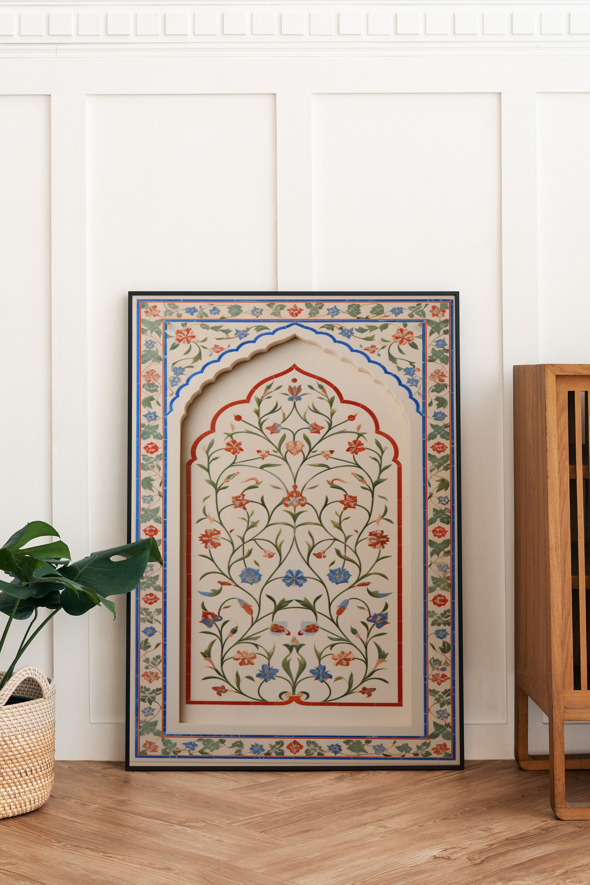 Vintage Islamic Floral Inlay Wall Art, Boho Home Decor (printable) - Etsy