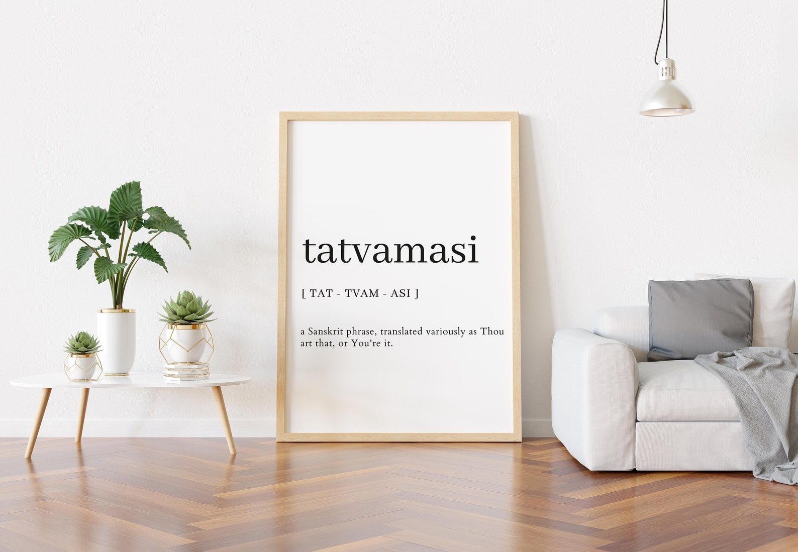 Spiritual Indian Tatvamasi Sanskrit Printable Quotes Etsy