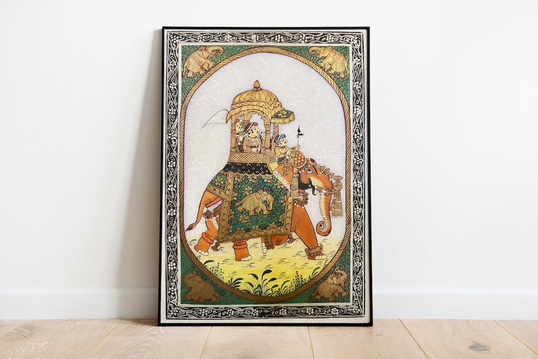 Vintage Indian Elephant Art Print, Home Decor (digital Download) - Etsy