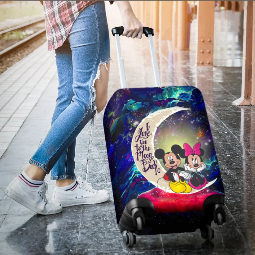 Discover Mickey 3D All Over Print Luggage Cover, Mickey Travel Luggage, Mickey Lovers Gift