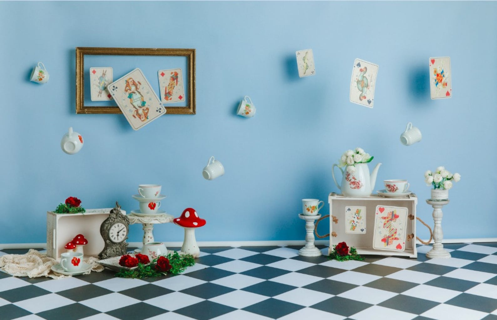 Alice in Wonderland Minimalist Digital Backdrop. Unisex Etsy