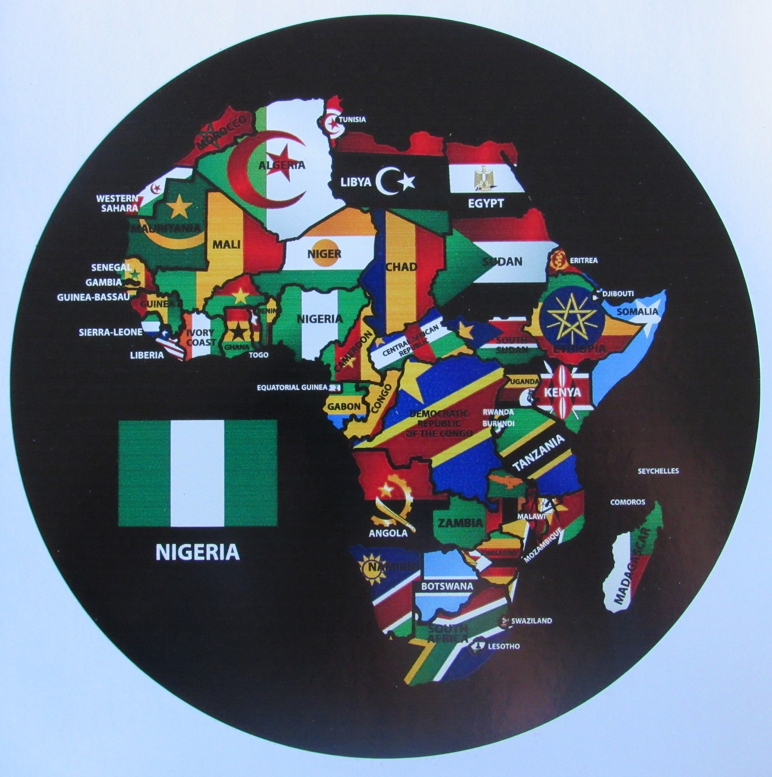 Nigeria Vinyl Decal Nigeria Sticker Ancesruts Africa Etsy