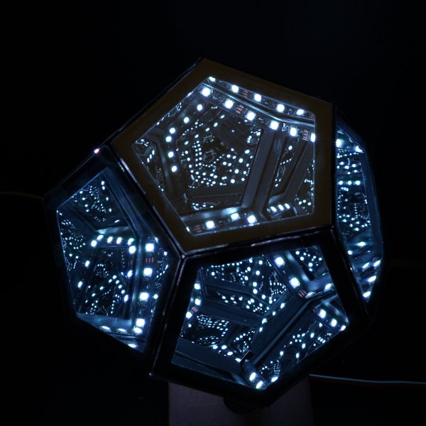 Dodecahedron Mirron Tabel Lamp, Table Decorations, Ambient Lights, Unique Gifts, Holiday gifts, Party Lightings