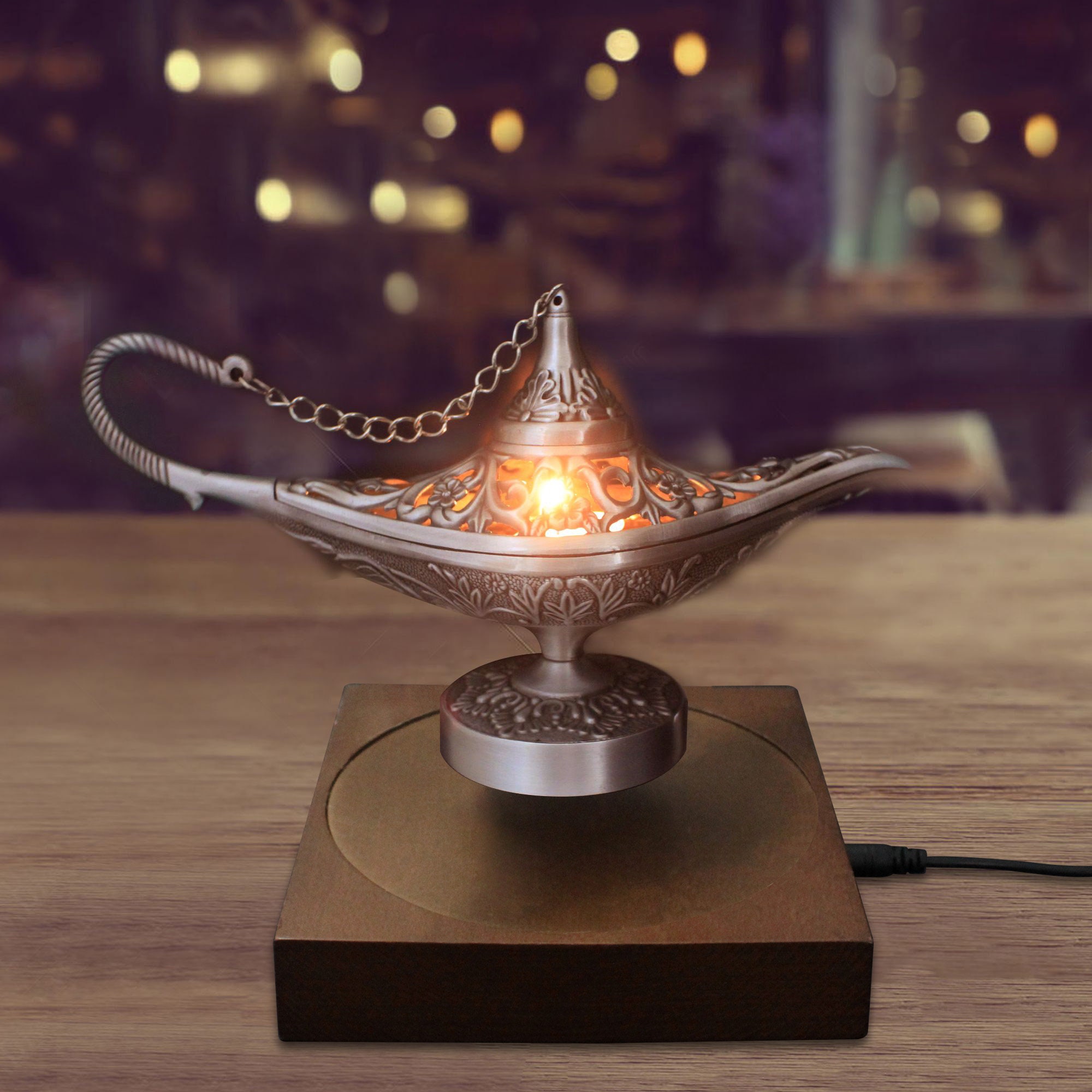 Magnetic Levitation Aladdin S Magic Lamp Floating Candle Etsy Australia