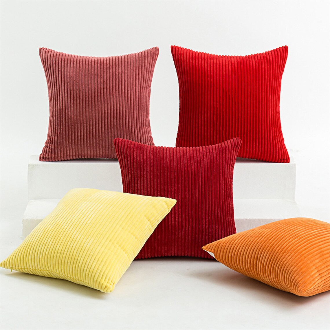 Single Color Corduroy Pillow Covers 12 X 20/16 X 16/18 X 18/20 Etsy