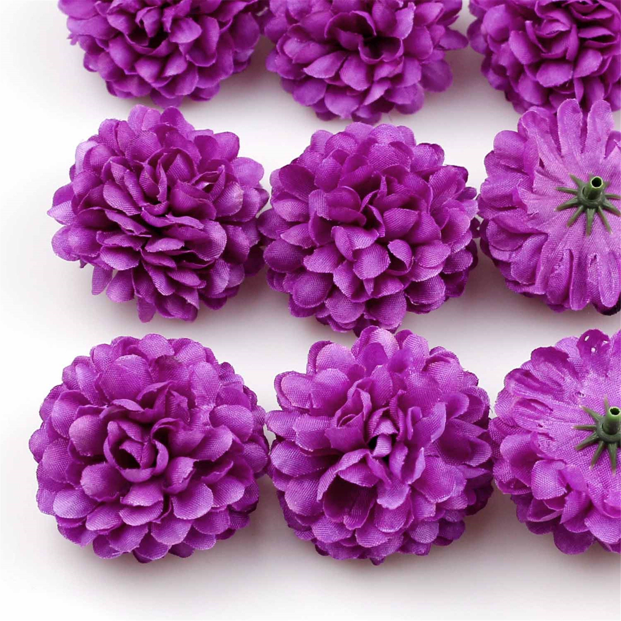 50pc 5cm Daisy Artificial Fake Flower Silk Spherical Heads Etsy