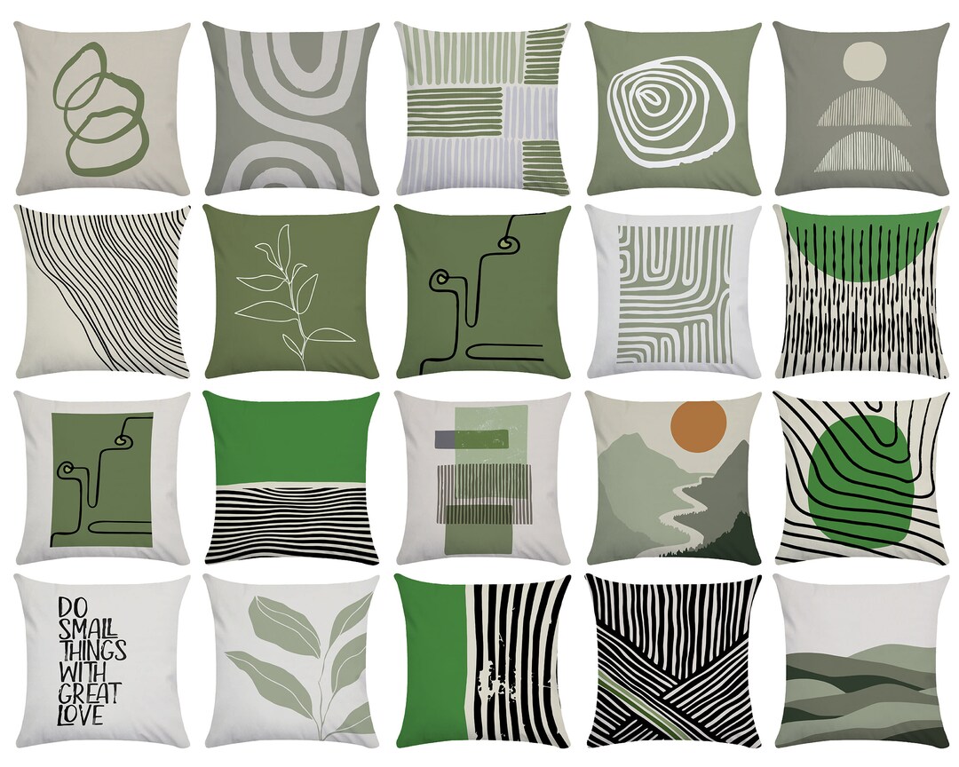 Abstract Geometric Throw Pillow Covers 16 X 16,18 X 18,20 X 20,24 X24
