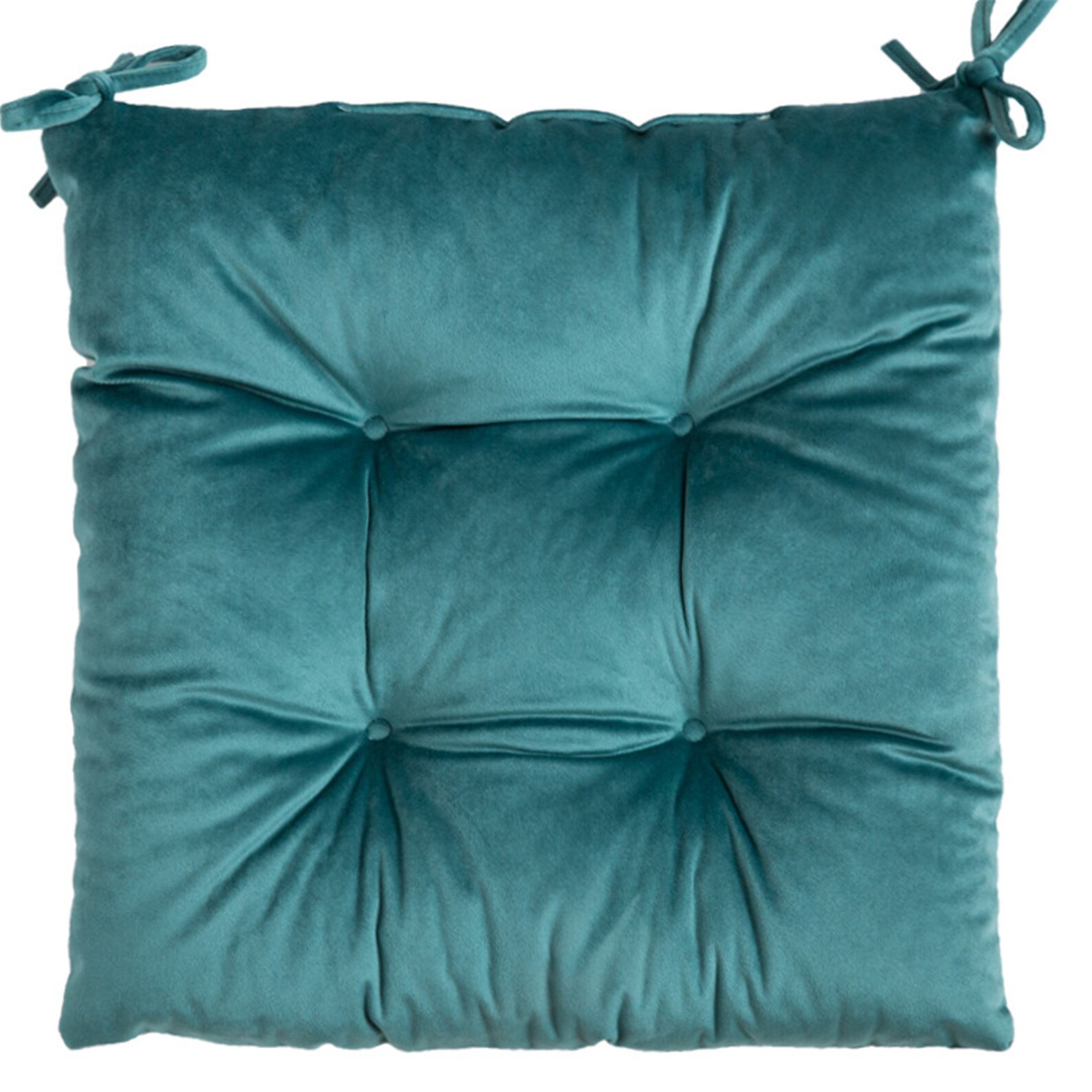 Velvet Chair Cushion Pads 14 X 14 Single Color Square Chair Etsy