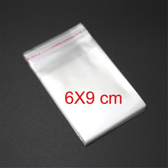 Bags Transparent Cellophane Self Adhesive 3.5/"x8/" OPP Resealable Cello 100-PCS