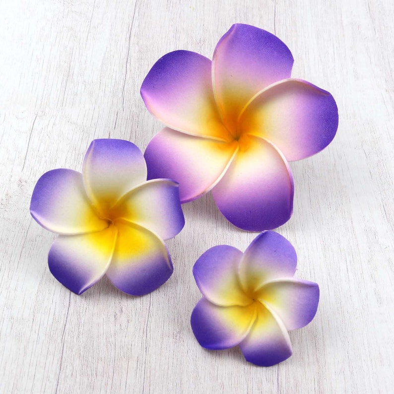 10100PCS Hawaiian flowers Fake Plumeria Foam Frangipani Etsy