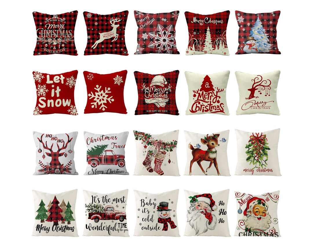 Christmas Pillow Cases/christmas Decoration Throw Pillow Cover,16 16,18