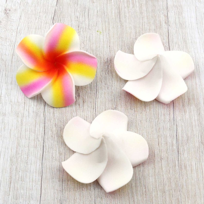 10100PCS Hawaiian flowers Fake Plumeria Foam Frangipani Etsy
