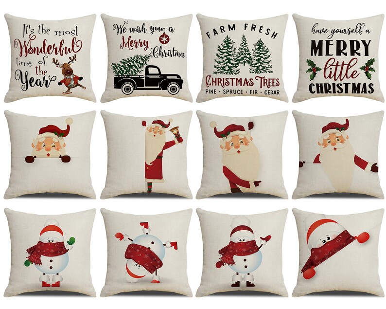 Outdoor Christmas Pillow Cover Etsy